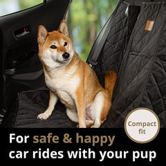 Compact Waterproof Dog Car Seat Cover – Non-Slip, Scratchproof Hammock for Cars