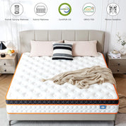 Single 3FT Gel Memory Foam & Pocket Spring Mattress – Medium-Firm Orthopedic 135x190x23cm