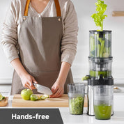 Cold Press Juicer Machine 118mm Chute Stainless Steel Slow Juicer