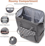 Laptop Rucksack 15.6" – Computer Backpack for School, Travel, Business, College, Grey
