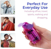 Mini Portable Handheld Fan Pack of 2 Battery Powered