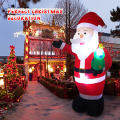 Bright LED festive lights Santa lawn decoration