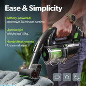 Gtech Multi MK2 K9 Cordless Handheld Vacuum Cleaner – 22V Li-ion Battery, Powered Brush Bar, Reinforced Aluminium Design for Pet Hair & Car Cleaning