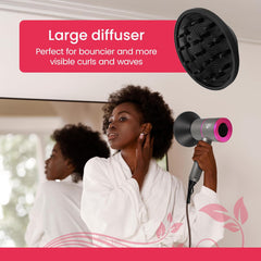 Professional Ionic Hair Dryer 2000W – Fast Drying with Diffuser, 2 Nozzles, 3 Heat & 2 Speed Settings