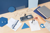 Oxford 10-Piece Maths Set with Storage Tin – Complete Geometry & Measurement Tools