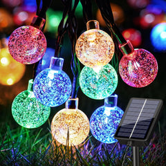 Solar Outdoor Garden Fairy Lights, 36ft with 60 LEDs - Waterproof, Ultra-Bright, 8 Modes for Yard, Camping, Christmas, Wedding, and Party Decorations