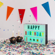 BONNYCO Color Changing Cinema Light Box – 16 Colours, 400 Letters & Emojis