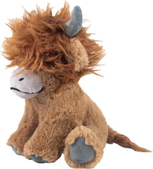 Hamish the Highland Cow Plush Dog Toy – Soft, Squeaky & Durable Eco-Friendly Fun