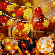 3M 20 LED Maple Leaf String Lights – Autumn Décor for Home, Garden & Parties