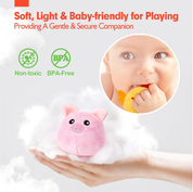 Hahaland Baby Toys 6–12 Months – Farm Animal Sensory Set with Barn, Rattle, Crinkle Paper & Mirror – Montessori Busy Toys for Infants & Toddlers 1–3 Years