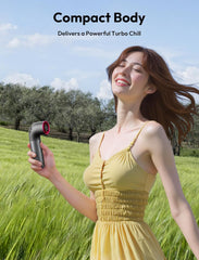 Portable Handheld Turbo Fan - 19000 RPM, 15H Rechargeable