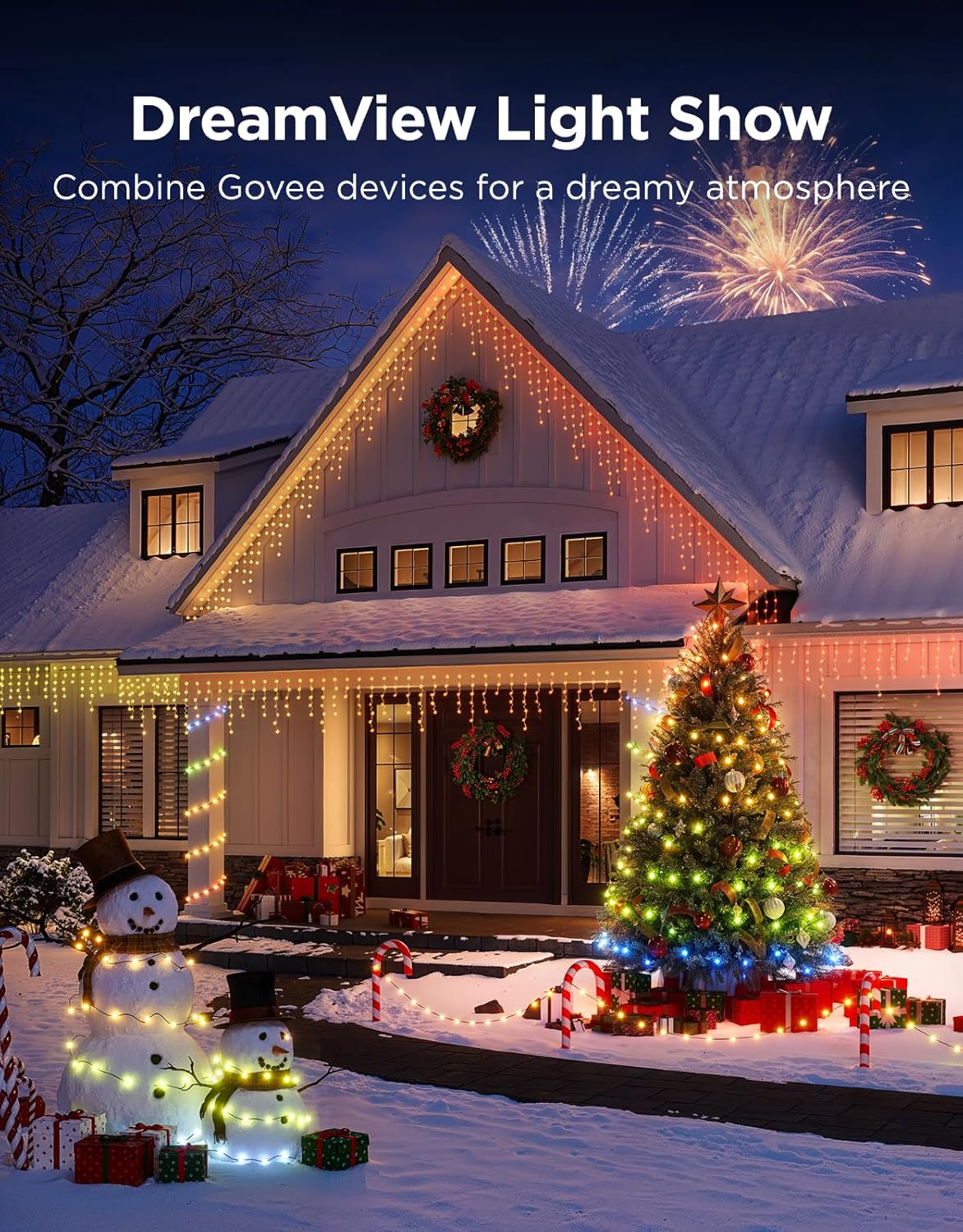 Christmas String Lights 30M RGBWIC 300 LEDs with App & Music Sync Green