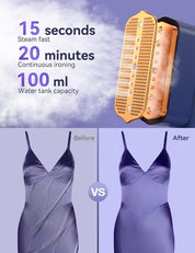 Portable 2-in-1 Handheld Clothes Steamer with LED Display