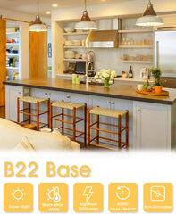 B22 Bayonet Light Bulbs 100W Equivalent, 13W LED Bulbs Bayonet Warm White 3000K, 1200lm BC A60 B22 Light Bulb Bayonet, Non-Dimmable for Indoor Home Lighting, 3 Pack [Energy Class F]