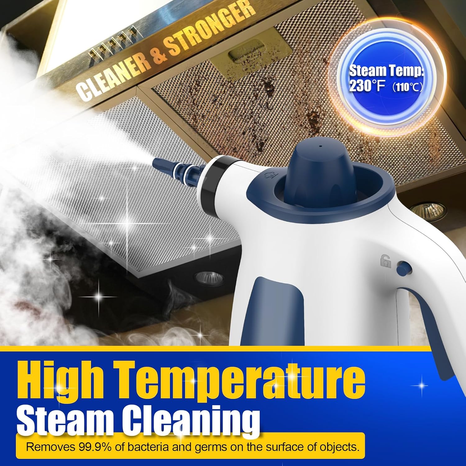 Handheld Steam Cleaner 1050W 12-Piece Kit