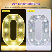 LED Silver Number 70 Light – Battery Powered Party Decoration