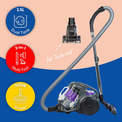 Russell Hobbs Titan2 Pet Multi-Cyclonic Vacuum Cleaner – 700W Motor, 3L Capacity, Triple Dust-Lock Filtration & Pet Turbo Tool