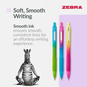 Soft Touch Black Ink Ballpoint Pens 3-Pack – 1mm Medium Tip, Retractable with Clip