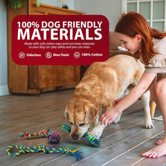 Dog Toys 10 Pack – Indestructible Rope, Ball & Tug Chew Toys for Puppies & Dogs
