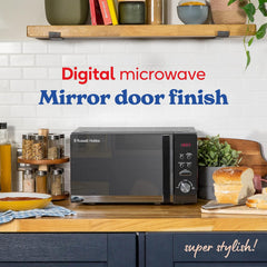 20L Black Digital Solo Microwave 800W with Auto Cook & Defrost