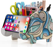 Elephant Desk Organizer with Phone
