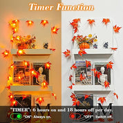 Maple Leaf Fairy Lights