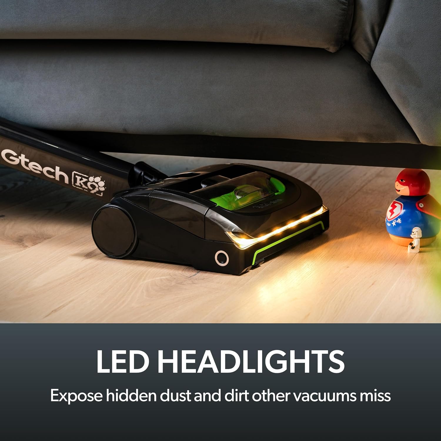 Gtech AirRAM MK2 K9 Lightweight Cordless Vacuum Cleaner Grey/Green