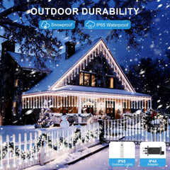 PEMOTech 16-Tube 576 LED Meteor Shower Lights Outdoor Cool White