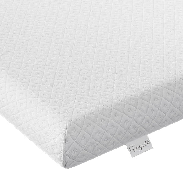 4" Single Memory Foam Mattress Topper – Gel & Bamboo Charcoal Infused, Cooling