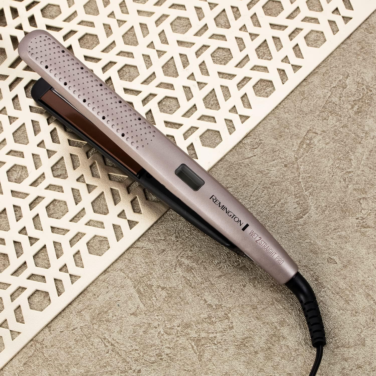 Wet2Straight Pro Hair Straightener with Moisture Sensor & Venting System, 230°C