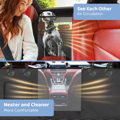 Waterproof Dog Car Seat Cover with Mesh Window, Non-Slip Hammock for Cars & SUVs