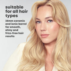 Volume & Shape Ceramic Hot Brush – 38mm Barrel, Retractable Bristles, Adjustable Heat