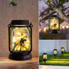 Mason Jar Solar Lights 3-in-1: Outdoor Garden, Fence, Pathway Lights - Ideal Gifts for Mom, Grandma, and Garden Lovers