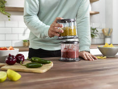 Ninja Professional Chopper NJ1002UKBK – 200W Compact Stackable Food Chopper, Black