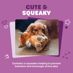 Hamish the Highland Cow Plush Dog Toy – Soft, Squeaky & Durable Eco-Friendly Fun