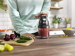 Ninja Professional Chopper NJ1002UKBK – 200W Compact Stackable Food Chopper, Black