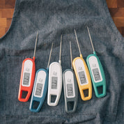PT12 Javelin Ultra Fast Digital Meat Thermometer – Instant Read, 2.75" Probe, Foldable Compact Design, Large Display, Splash Resistant – Tangerine