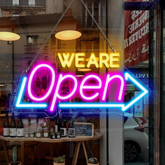 LED Neon WE ARE OPEN Sign 16