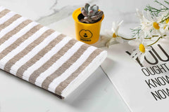 Gryeer 8 Pack Microfibre Tea Towels – Soft, Absorbent Kitchen Towels with Loops, Khaki 65x45cm