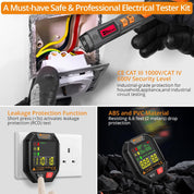 Neoteck Socket Tester & Non-Contact Voltage Pen Kit