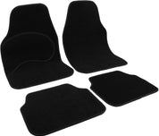 Universal Car Floor Mats Set of 4 – Black with Pink Edging & Butterfly Design