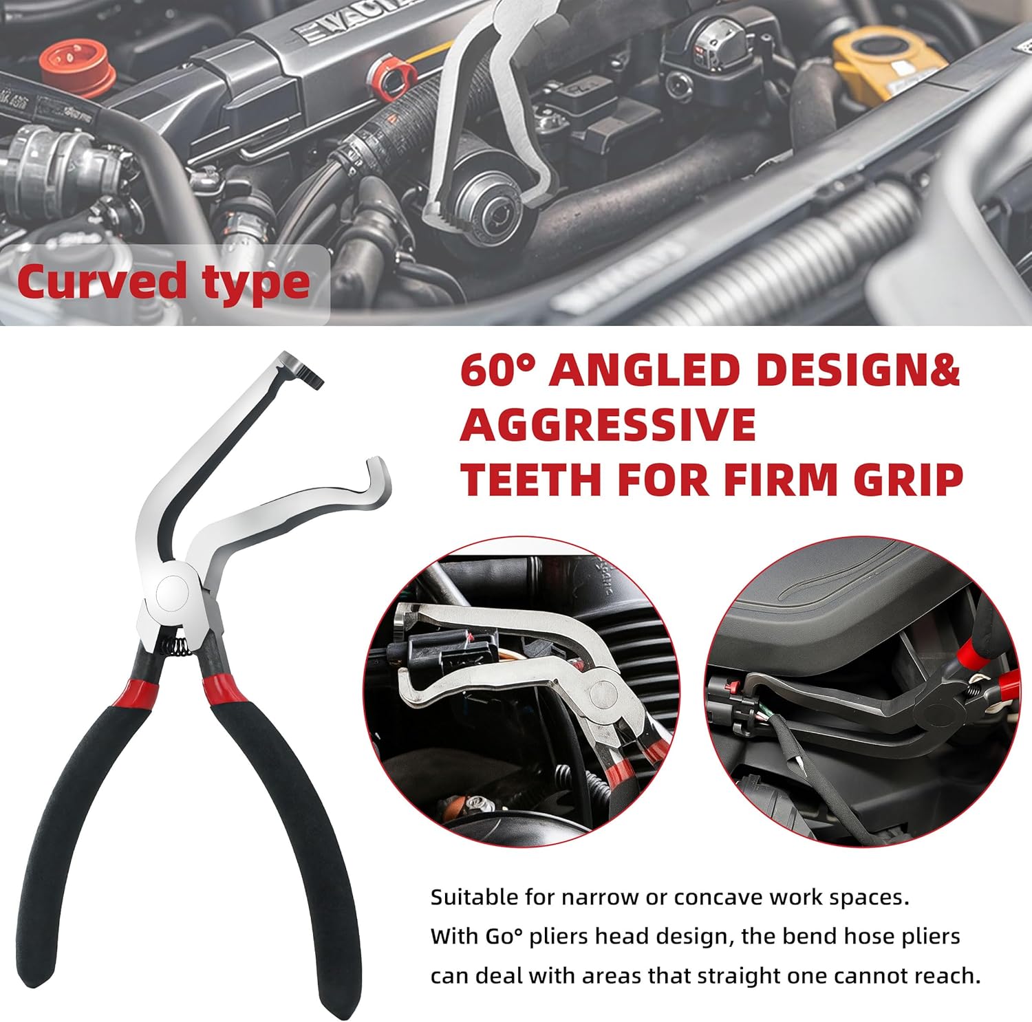 Electrical Disconnect Pliers 3-Piece Set – 8in Automotive Tools