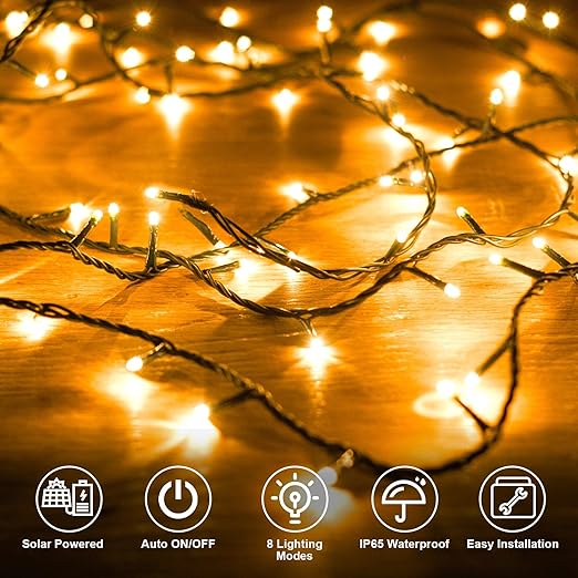 60LED Solar Fairy Lights
