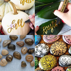 10-Colour Metallic Glitter Marker Pens for Arts & Crafts, Scrapbooks, Cards & Art