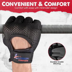 Men’s Gym Gloves – Non-Slip Weight Lifting Gloves with Padded Palm & Breathable Design