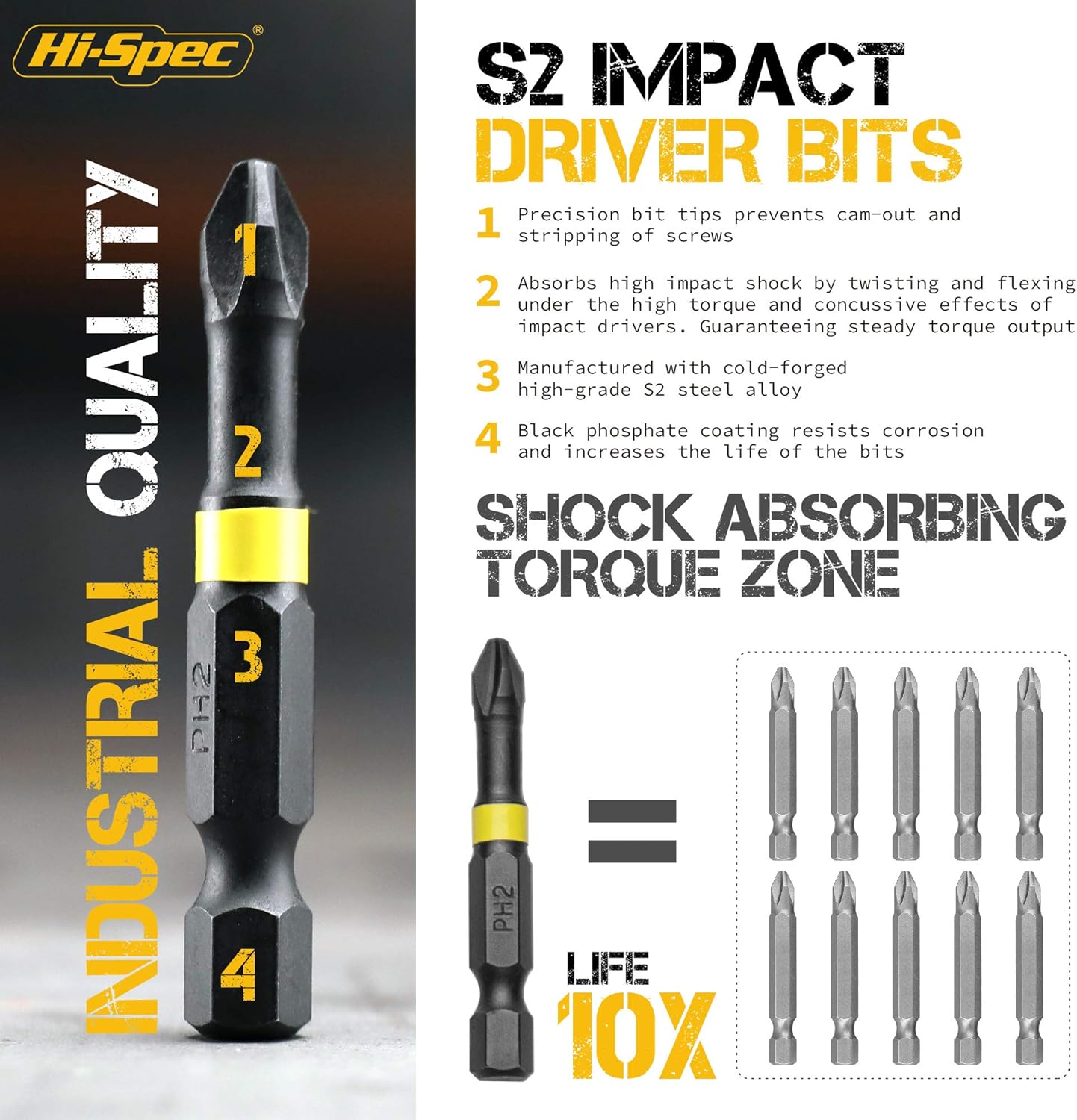 44pc Impact Drill Driver Screw Bit Set
