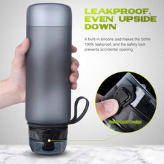 1L Sports Water Bottle – Leakproof BPA-Free Tritan Plastic Drinking Bottle for Gym, Outdoor & Daily Use