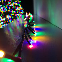 1,000 LED (25m) Premier TreeBrights Cluster Christmas Tree Lights in MultiColour