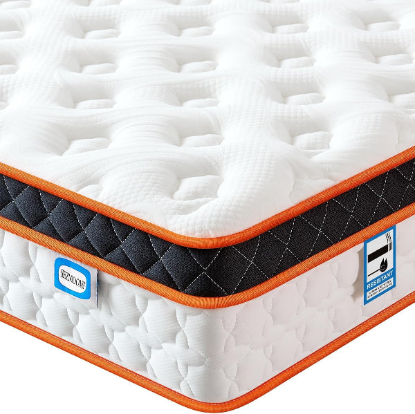 Single 3FT Gel Memory Foam & Pocket Spring Mattress – Medium-Firm Orthopedic 135x190x23cm