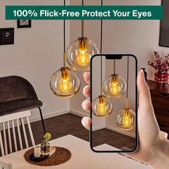 E27 G80 Vintage LED Dimmable Bulbs 2200K Warm White - 3 Pack